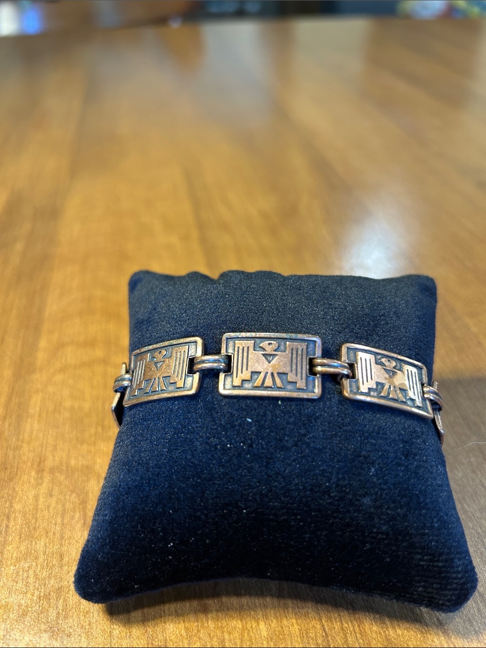 Copper Native-Inspired Link Bracelet -
